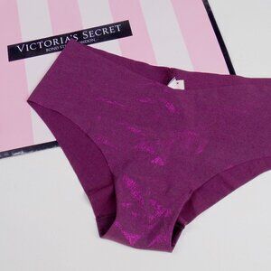 new! victoria's secret seamless hip higger hipster brief no show metallic